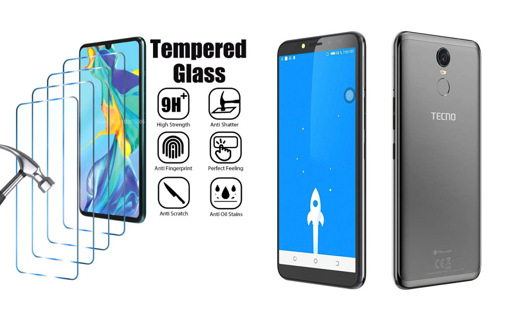 Защитное стекло ArmorGlass для TECNO Pouvoir 2 Pro (LA7 pro) – устойчивое к царапинам и ударам Киев - изображение 1