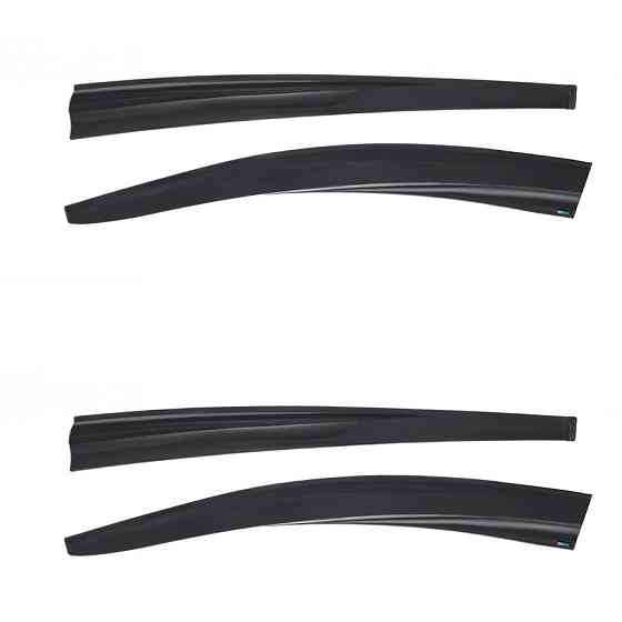 Дефлектори вікон (вітровики) Renault Sandero Stepway 2008-2020, 4шт, SunPlex, хетчбек, на скотчі Київ