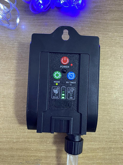 Гірлянда світлодіодна штора Водоспад 3х3 м 320 LED 8 режимів із сонячною панеллю Б/В Київ - фото 4