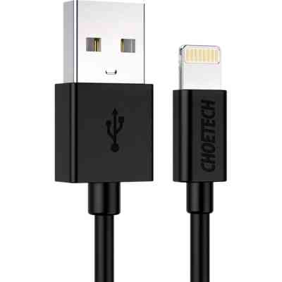 Дата кабель USB 2.0 AM to Lightning 1.2m 2.4A MFI Choetech (IP0026) Вінниця