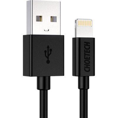 Дата кабель USB 2.0 AM to Lightning 1.2m 2.4A MFI Choetech (IP0026) Вінниця - фото 1