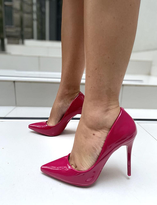 Comer Туфлі жіночі COMER малинові еко-лак каблук 11см 37р. (4963) Коломия - фото 3
