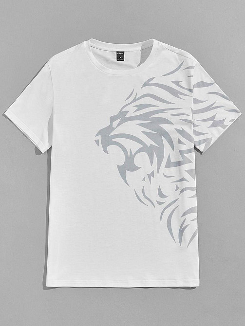 Футболка чоловіча с принтом  44 Біла 2634326119 Дніпро - фото 1