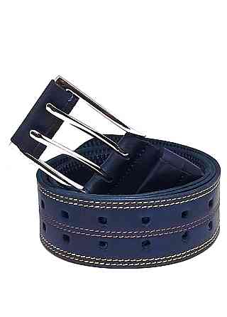 Кожаный ремень портупея 1250х45 мм синий Одесса