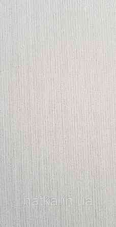 Обои винил на флизелине Grandeco Time метровые однотонные тонкая полоска молочные светло бежевые Киев