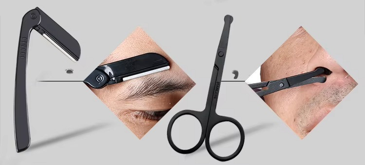 Набір інструментів для манікюру та педикюру універсальний б'юті набір для чищення обличчя, 18 шт, колір чорний Кам'янець-Подільський - фото 5