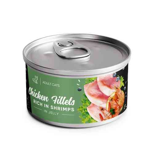 Корм вологий Savory Chicken Fillets rich in Shrimp in Jelly for Adult Cats філе курки з креветками в желе для дорослих котів Київ