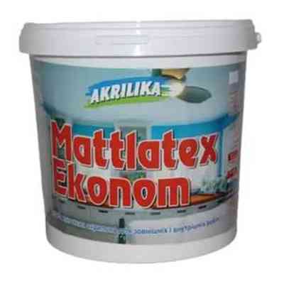 Краска водоэмульсионная Mattlatex Ekonom 1.4кг Akrilika Харьков