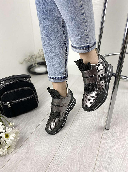 Marko Снікерси жіночі DE MARKO 7001 нікель (весна-літо, шкіра натуральна) (3169) Коломыя - изображение 3