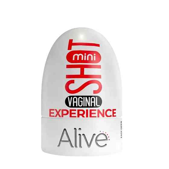 Карманный мастурбатор в виде вагины Alive Mini Shot Experience бежевый Sex Aura Киев