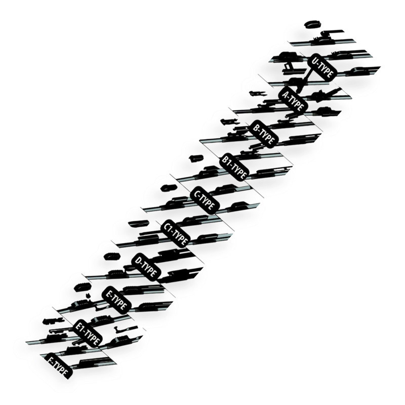 Щітка oximo multi безкаркасна 500мм + 7 адаптерів двірника Мукачево - фото 3