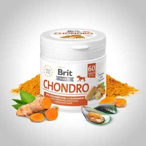 Витамины Brit Vitamins Chondro для собак для суставов 60 таблеток Киев