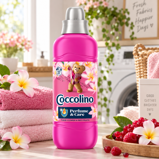 Coccolino кондиціонер концентрований парфум та догляд квітка тіаре червоні фрукти ваніль жасмін 943 мл Київ