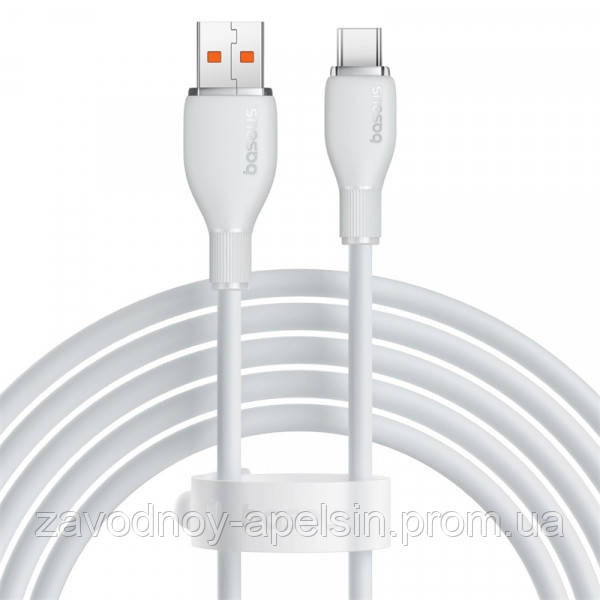 USB Type-C кабель силіконовий 3 A 2 м 100 W (baseus) Одеса - фото 1