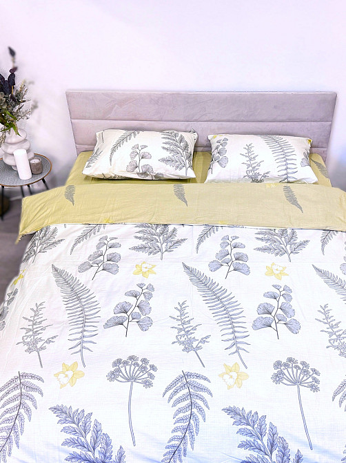 Ecotton Комплект постільної білизни Ecotton полуторний 150х215 см Польові квіти на білому 24305 Київ - фото 6