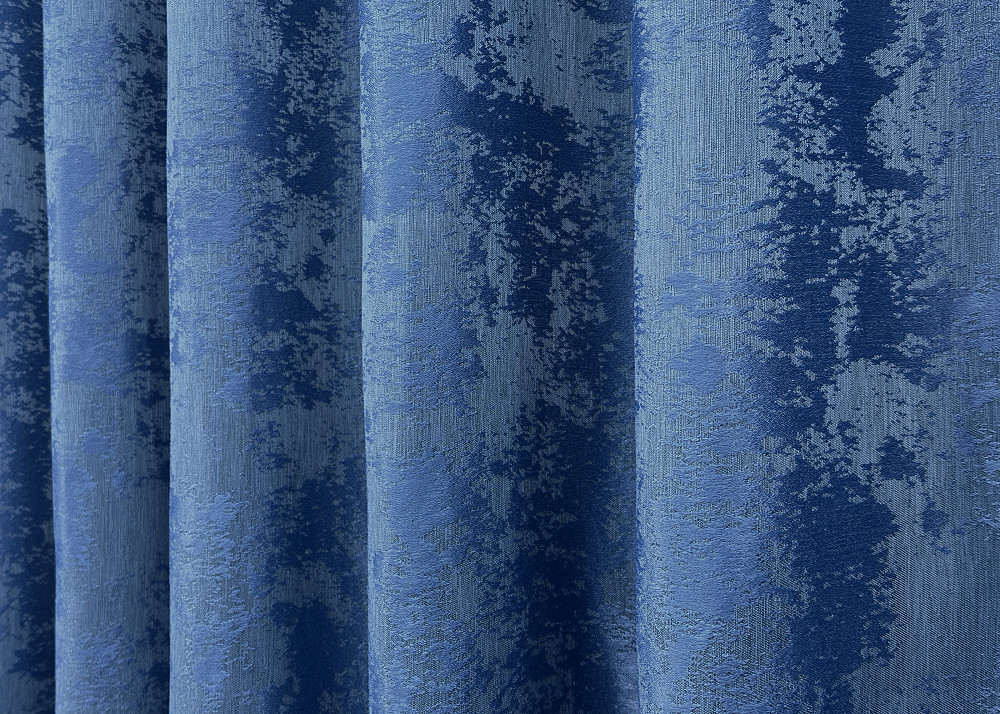 Комплект готовых штор VR-Textil Жаккард Sultan XO № 1149ш Синий 100х290 см 2 шт (31-0085) Киев - изображение 7