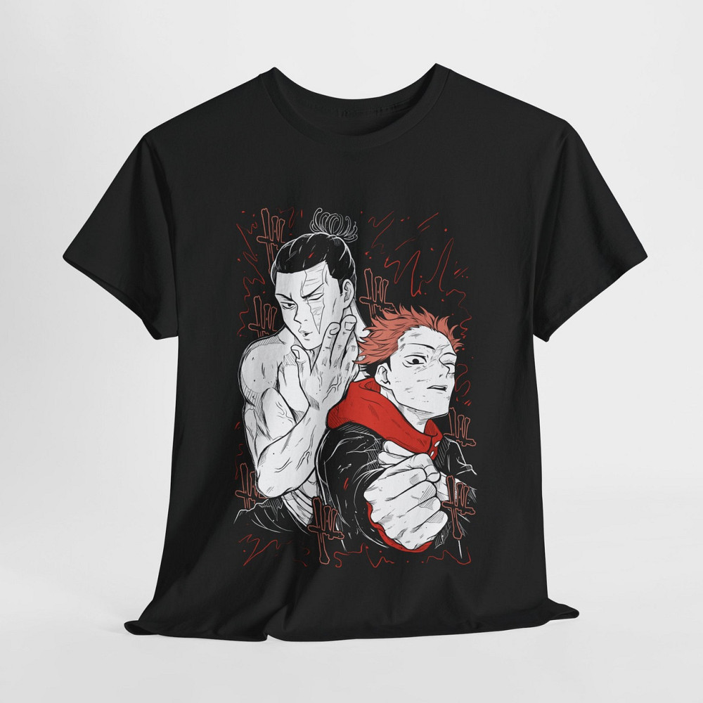 Футболка для хлопчика з аніме принтом Магічна битва оверсайз (зріст від 165 до 180) Чорний AnimeJ0767m Дніпро - фото 5