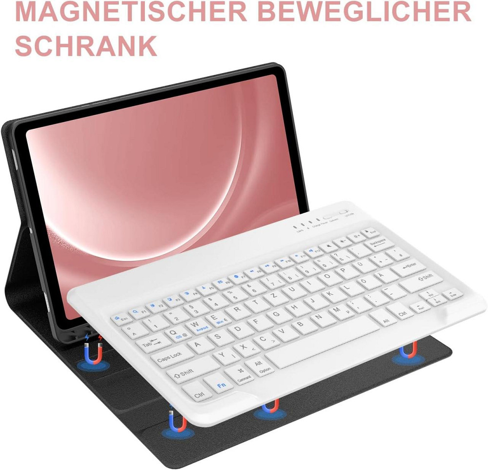 Протиударний чохол-книжка з клавіатурою на Samsung Galaxy Tab S7 FE+/S7+/S8+ 12.4" Дніпро - фото 3