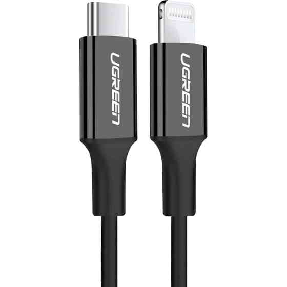 Кабель USB 2.0 Type-C M-Lightning M, 2 м, 3A, Nickel Plating ABS Shell Чорний, US171 UGREEN Вінниця