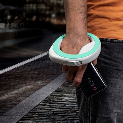 Поводок для собак WAUDOG R-leash светоотражающая лента XS-M до 40 кг 2.9 м салатовый (81275) Винница - изображение 11