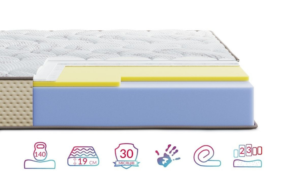 Ортопедичний матрац Levante Bosco/Леванте Боско (безпружинний) ТМ Highfoam 120х190 Харків - фото 1