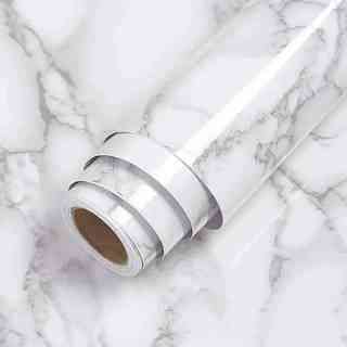 Самоклеящаяся пленка 3м/60см белый мрамор Харьков