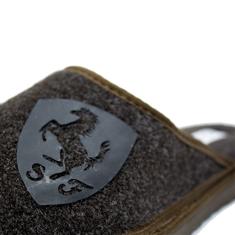 Тапочки чоловічі кімнатні з повсті "SF" коричневий Одесса - изображение 2