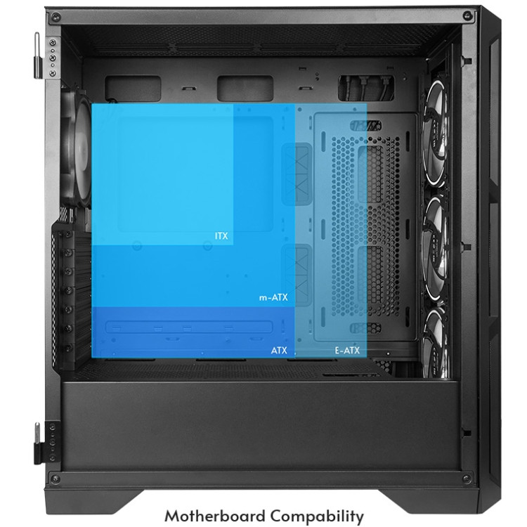 Корпус Chieftec APEX LUMO GA-01B-L-OP 4x140mm A-RGB, USB-C, E-ATX, без БЖ, Black Вінниця - фото 14