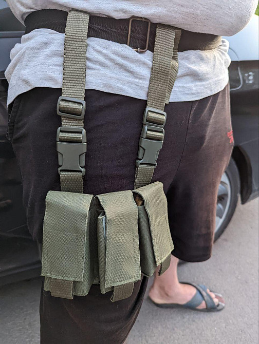 ВОГ на ногу, підсумок під гранати, ВОГ, погранатник під 3 гранати, піксель, олива, хижак Kreminna Днепр - изображение 4