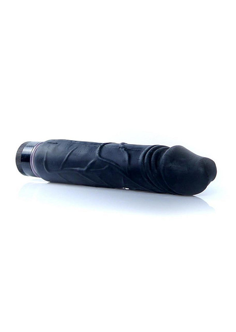 Вібратор - Real Skin Multispeed Black, 22 см Sex Aura Київ - фото 4