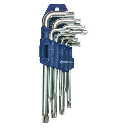 Набір ключів TORX Г-обр. з отвором 9 од. СТАНДАРТ TKS0901 Одеса