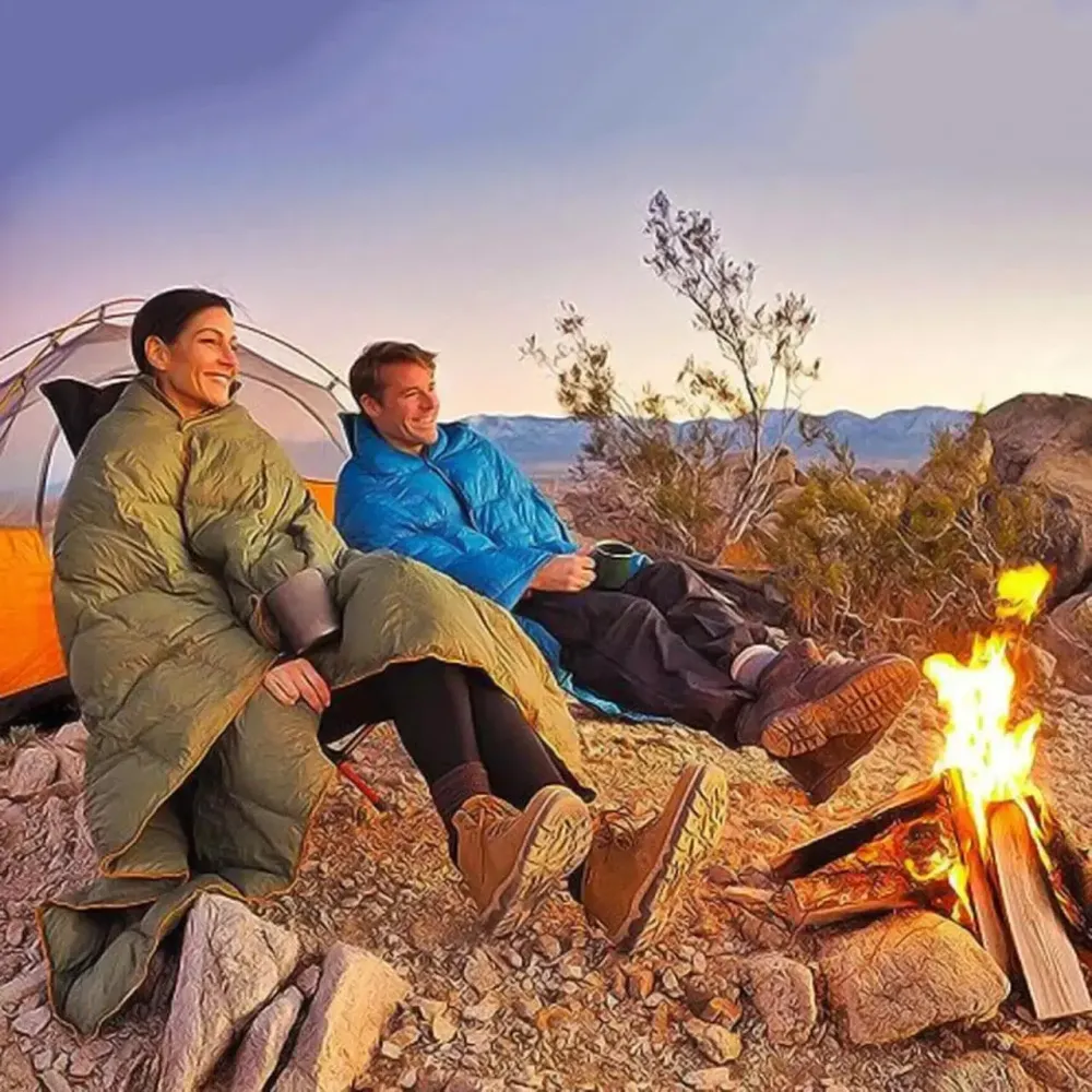 Водонепроницаемое пуховое одеяло 200x140 см для туризма и походов AND-8-AND-9 Коломия - фото 7