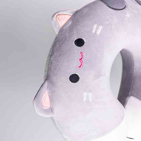 Yiwu Подушка для шиї Kitty U-подібна, сірий HP-56-11G Коломыя
