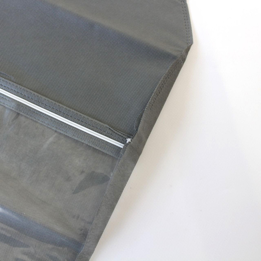 1шт Чохол для одягу на змійці 140х60см,напівпрозорий,Сірий SBR Київ - фото 7