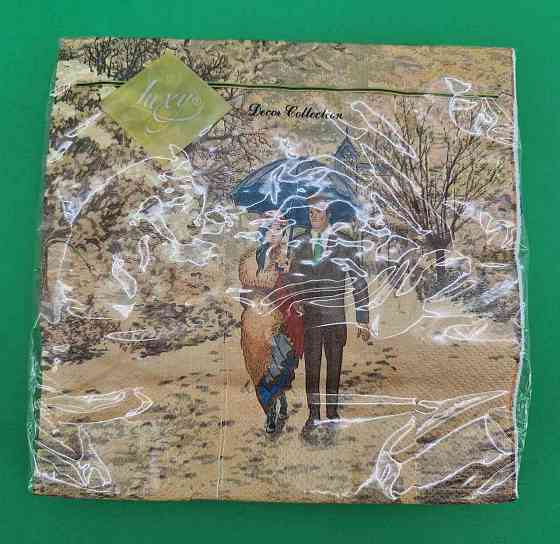 Тришарові серветки ЗЗхЗЗ 20шт Різдвяне побачення (1 пач.) Харків