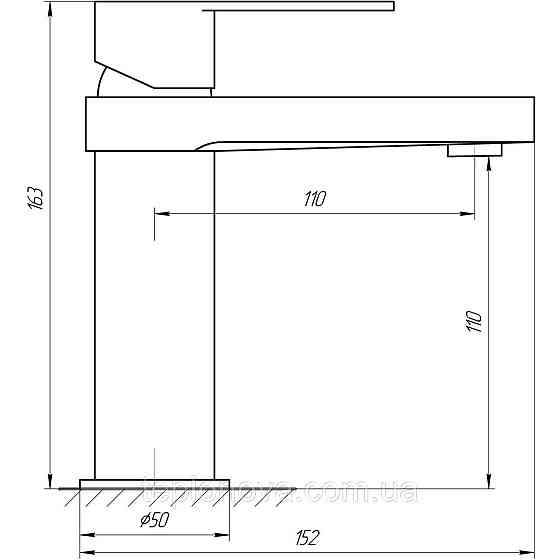 Смеситель для умывальника TOPAZ SARDINIA TS 08221-H20 Черновцы