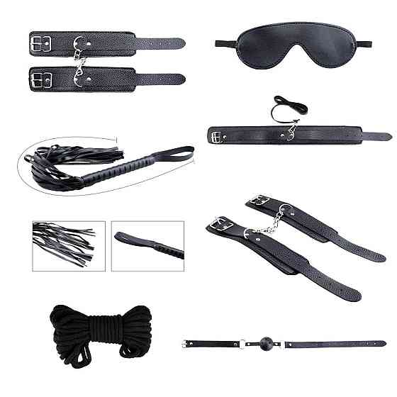 Набір аксесуарів БДСМ Alive Secret Desires Black Kit (8 pcs) Sex Aura Київ