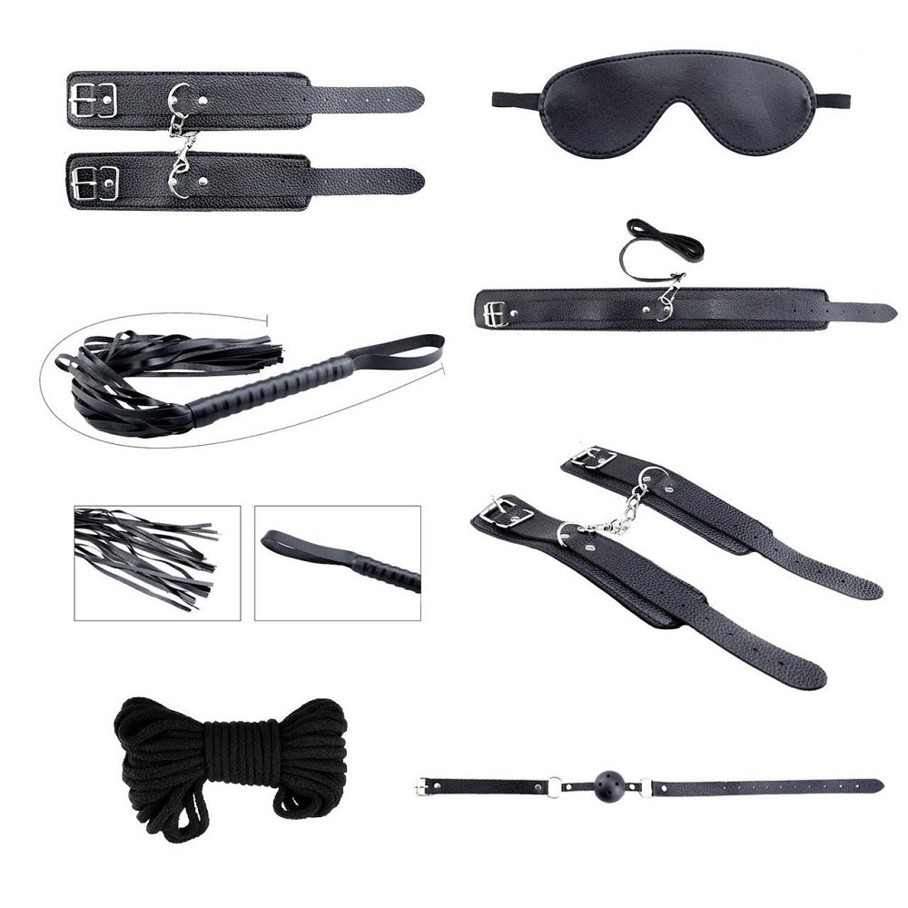 Набір аксесуарів БДСМ Alive Secret Desires Black Kit (8 pcs) Sex Aura Київ - фото 1
