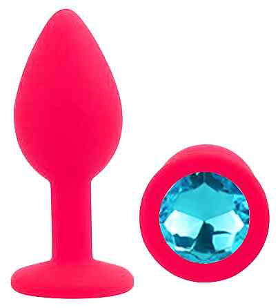 Силіконова анальна пробка EGZO - Silicone Pink Round Plug Aqua, size S Sex Aura Київ