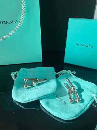 Tiffany Тиффани серьги крупные  hardwear покрытие серебро / упакованы в мешочек Одесса