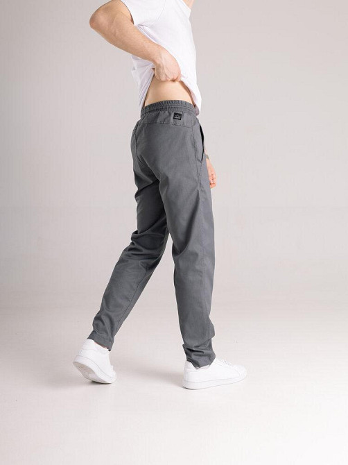 Чоловічі штани карго демісезонні темно-сірі котонові Pobedov Step Київ - фото 2