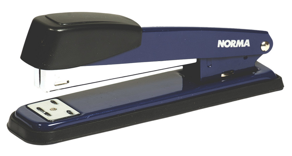 Степлер 24/6-26/6 "Norma" 4124 (20арк.) 50мм син, шт Київ - фото 1