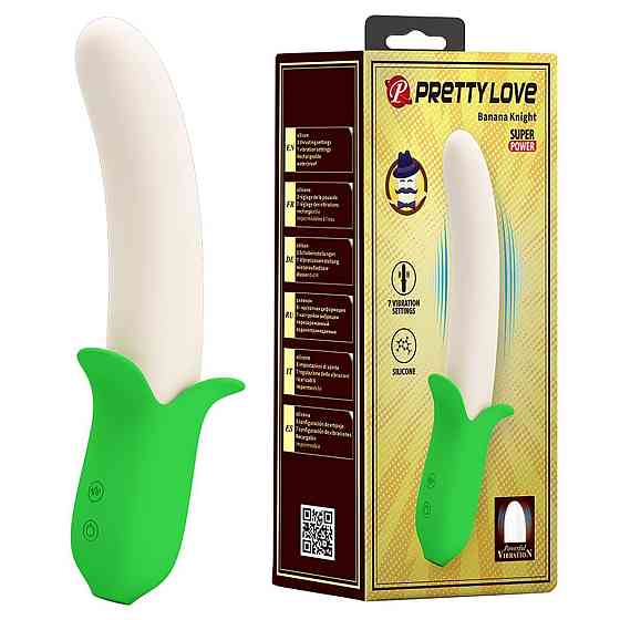 Вибратор PRETTY LOVE - Banana Knight, 7 vibration functions Sex Aura Киев