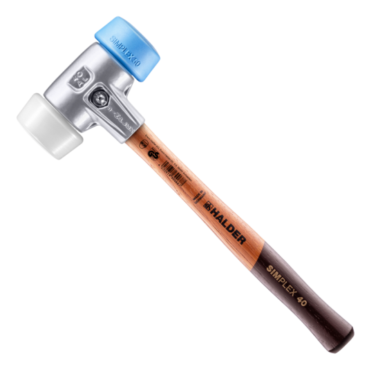 Молоток HALDER Simplex 3117 насадки із синього поліуретану, білого нейлону Одеса