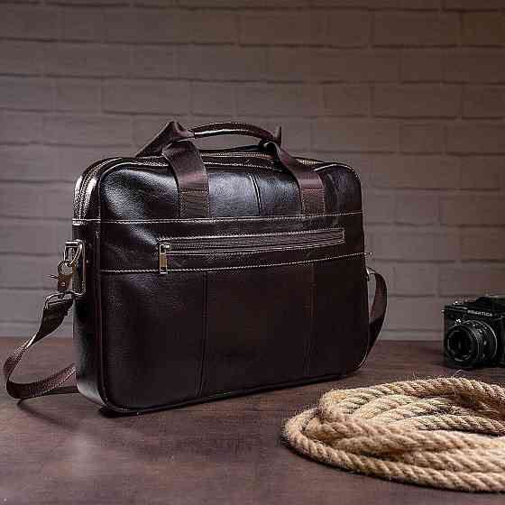 Сумка мужская под ноутбук Коричневая (Vintage) Киев