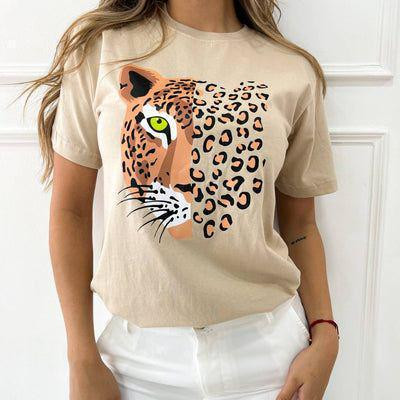 Футболка жіноча з принтом  42 Бежева 2664082720 Дніпро - фото 1