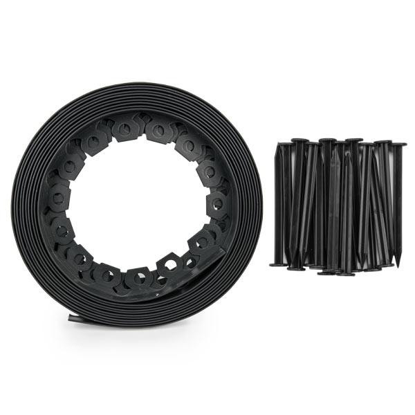 Бордюрна стрічка для сада з кілочками 4см 10м EASY BORDER Bradas, Польща Київ - фото 2