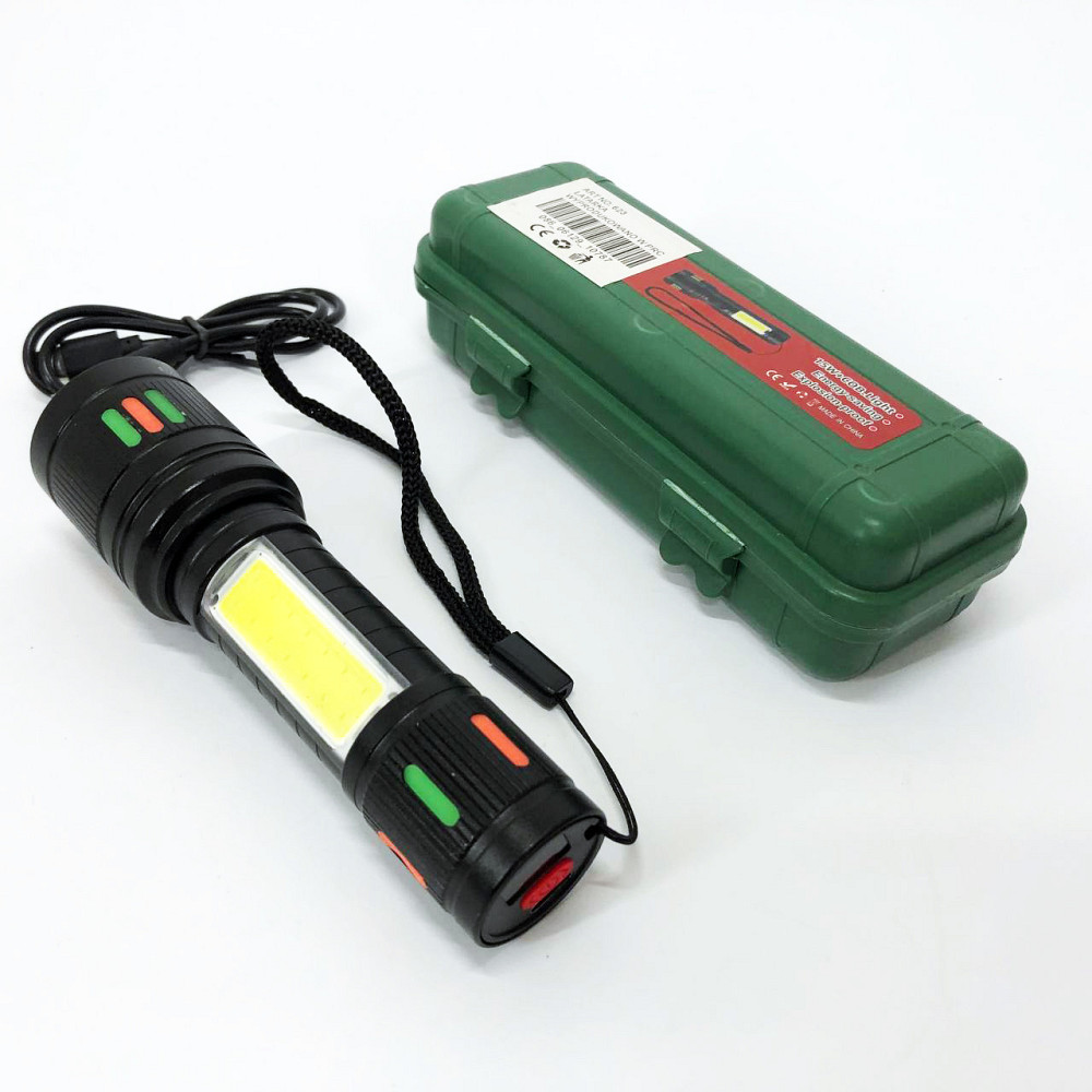 Светодиодный фонарик Аккумуляторный фонарь 623-TG+COB, Сильный фонарик, Тактический фонарь для армии UM-53 Львов - изображение 9