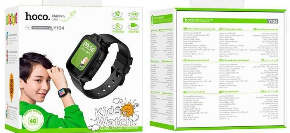Детские смарт часы звонки 4G видеосвязь 8 Мп слежение GPS HOCO Y104. Харьков - изображение 1