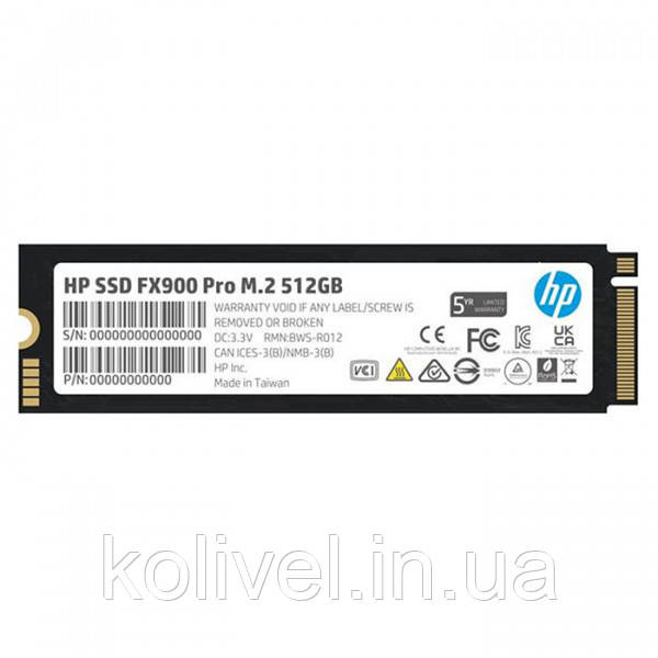 SSD 512GB M.2 HP FX900 Pro PCIe 4.0 x4 NVMe 1.4 2280 TLC 3D V-NAND (4A3T9AA) Киев - изображение 1